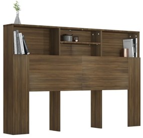 Armário de cabeceira 160x19x103,5 cm cor carvalho castanho