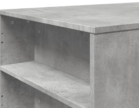 Mesa de centro 102x55x42 cm madeira processada cinza cimento
