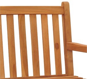5 pcs conjunto de jantar p/ jardim madeira de teca maciça