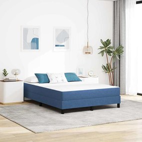 Colchão de Molas Pocket vidaXL Azul Médio 160x200x20 cm Têxtil