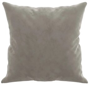 Almofadas decorativas 2 pcs 40x40 cm veludo cinzento-claro