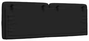 Almofadão de cabeceira 120 cm tecido preto