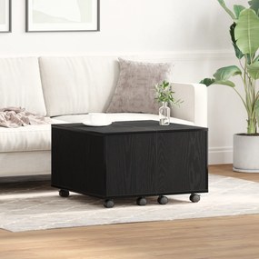 Mesa de Café vidaXL Carvalho Preto 60x60x38 cm Madeira Injetada