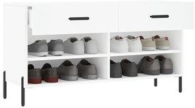Banco sapateira 102x35x55 cm derivados de madeira branco