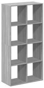 Estante divisória 69,5x29x137,5 cm deriv. madeira cinza sonoma