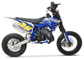 MINI MOTO Crianças MINICROSS gasolina Roan 50M 50cc 9cv 12/10" réplica KTM Azul