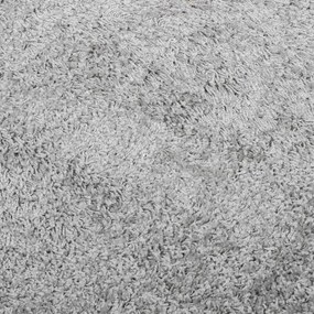 Tapete shaggy de pelo alto PAMPLONA 80x250 cm cinzento