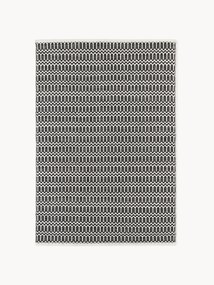 Tapete artesanal para interior e exterior com padrão geométrico Rune