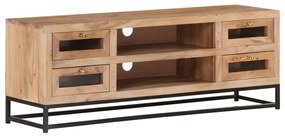 Móvel de TV 110x30x40 cm madeira de acácia maciça