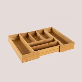 Cesto De Talheres Ajustável Em Bambu Keon Bambu - Sklum