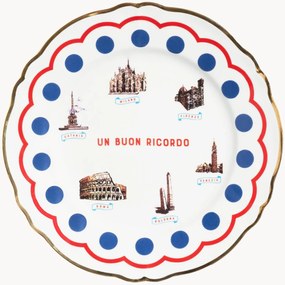 Prato de jantar em porcelana Monumenti