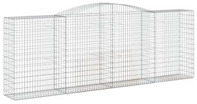 Cestos gabião arqueados 25 pcs 400x50x140/160 ferro galvanizado