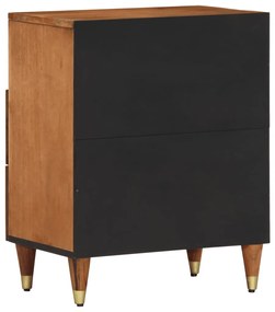 Mesa de cabeceira 50x33x62 cm madeira de mangueira maciça