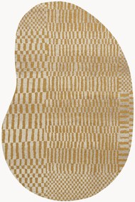 Tapete lavável em jacquard para interior e exterior de forma orgânica Berber
