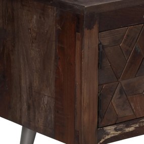 Móvel de TV madeira recuperada maciça 140x30x45 cm