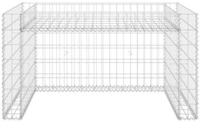 Abrigo p/ corta-relva com divisão elevada fio aço 110x80x60 cm