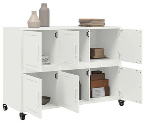 Aparador 100,5x39x72 cm aço branco