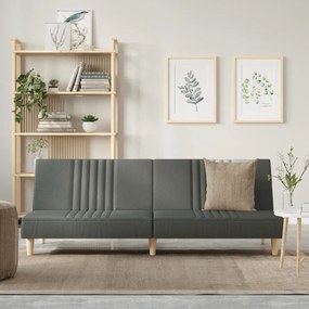 vidaXL Sofá-cama tecido cinzento-escuro