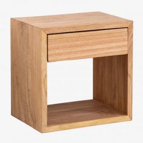 Mesinha De Cabeceira Flutuante Em Madeira Gyda ↔︎ 40 Cm - Sklum