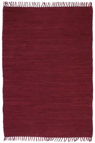 vidaXL Tapete chindi tecido à mão algodão 120x170 cm bordô