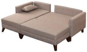 Sofá-Cama de Canto Bella – Creme – 205x85x140 cm