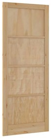 Porta Interior "ORKDAL" 83x232x4 cm de Madeira Sólida de Pinho