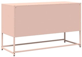 Móvel de TV 100,5x39x60,5 cm aço laminado a frio rosa