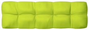 Almofadão para sofá de jardim 120x40x12 cm tecido verde-claro