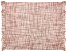 Manta em acrílico castanho 125 x 150 cm DEURALI Beliani