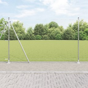 Conjunto de Cercas Conjunto de 2 Aço galvanizado 25 x 1,5 m
