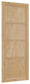 Porta Interior "ORKDAL" 83x211x4 cm de Madeira Sólida de Pinheiro