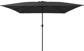 vidaXL Guarda-Sol Quadrado 295x295 cm Antracite