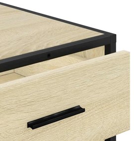 Cómoda com 3 Gavetas - 70x41x56 cm - madeira processada - carvalho son