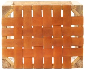 Bancos de bar 2 pcs couro genuíno 75 cm castanho