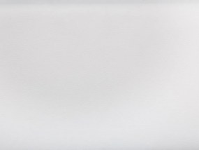 Cama de casal continental em pele sintética branca 160 x 200 cm PRESIDENT Beliani