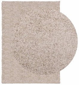 Tapete shaggy de pelo alto PAMPLONA 120x170 cm bege
