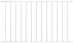 vidaXL Painel de vedação em aço com revestimento em pó 1,63x0,75 m branco