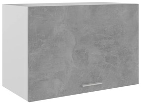 vidaXL Armário de parede 60x31x40 cm derivados madeira cinza cimento