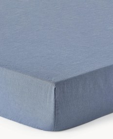 Lençol em linho lavado com elástico para topper Airy