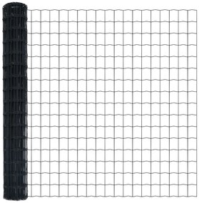 Cerca Euro com 7 Posts Flangeados 1.6x10 m de Aço Galvanizado