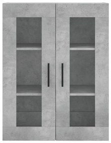 Armário alto 69,5x34x180 cm derivados de madeira cinza cimento