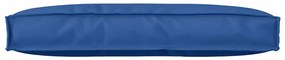 Almofada de palete para encosto azul royal 80x40x12 cm, feita de tecid