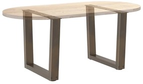 Pés para mesa de centro em formato de V, 2 peças, aço natural, 50x(42-