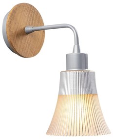 Aplique de Parede Foca – Prateado – 13 cm x 28 cm