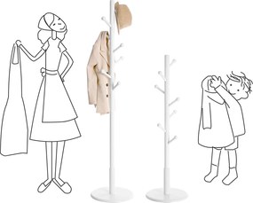 Cabide Bengaleiro 38 x 175 cm (Ø x H) branco