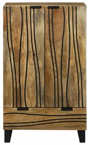 Highboard 60x33.5x100 cm Madeira Sólida de Manga