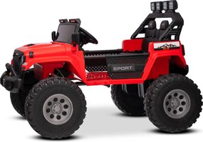 Jipe elétrico para crianças OFFRIDE 4x4 2 Lugares 24V bateria de litio, Rodas Grandes EVA com suspensão nas rodas traseiras, controlo remoto, luzes LE