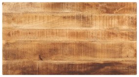 vidaXL Tampo de mesa retangular 100x60x1,5 cm mangueira áspera maciça