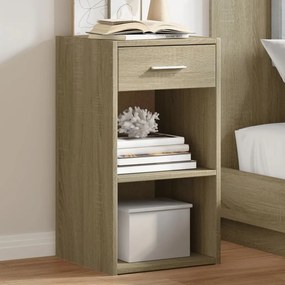 vidaXL Mesa de cabeceira 35x34x65 cm derivados madeira carvalho sonoma