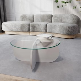 Mesa de Café Bubble – Branca – 75 cm x 35 cm x 75 cm